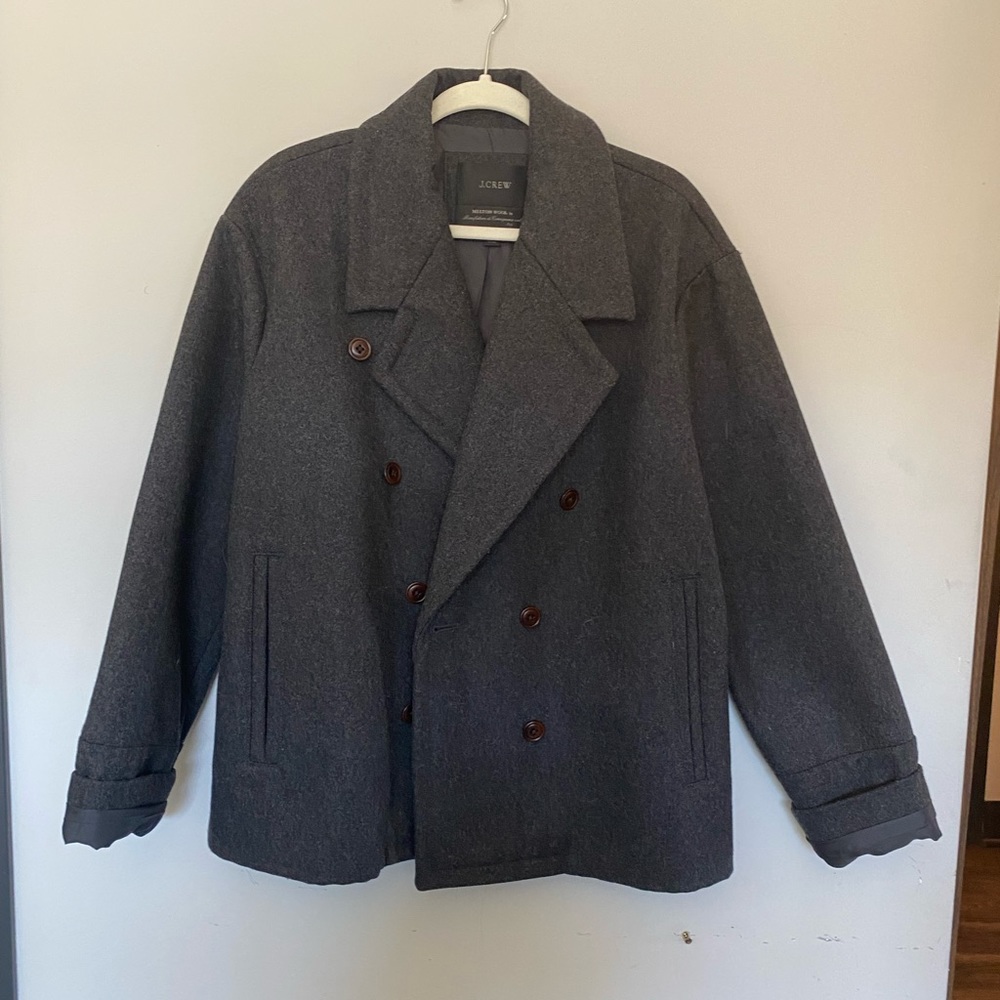 J Crew Melton Wool Coat